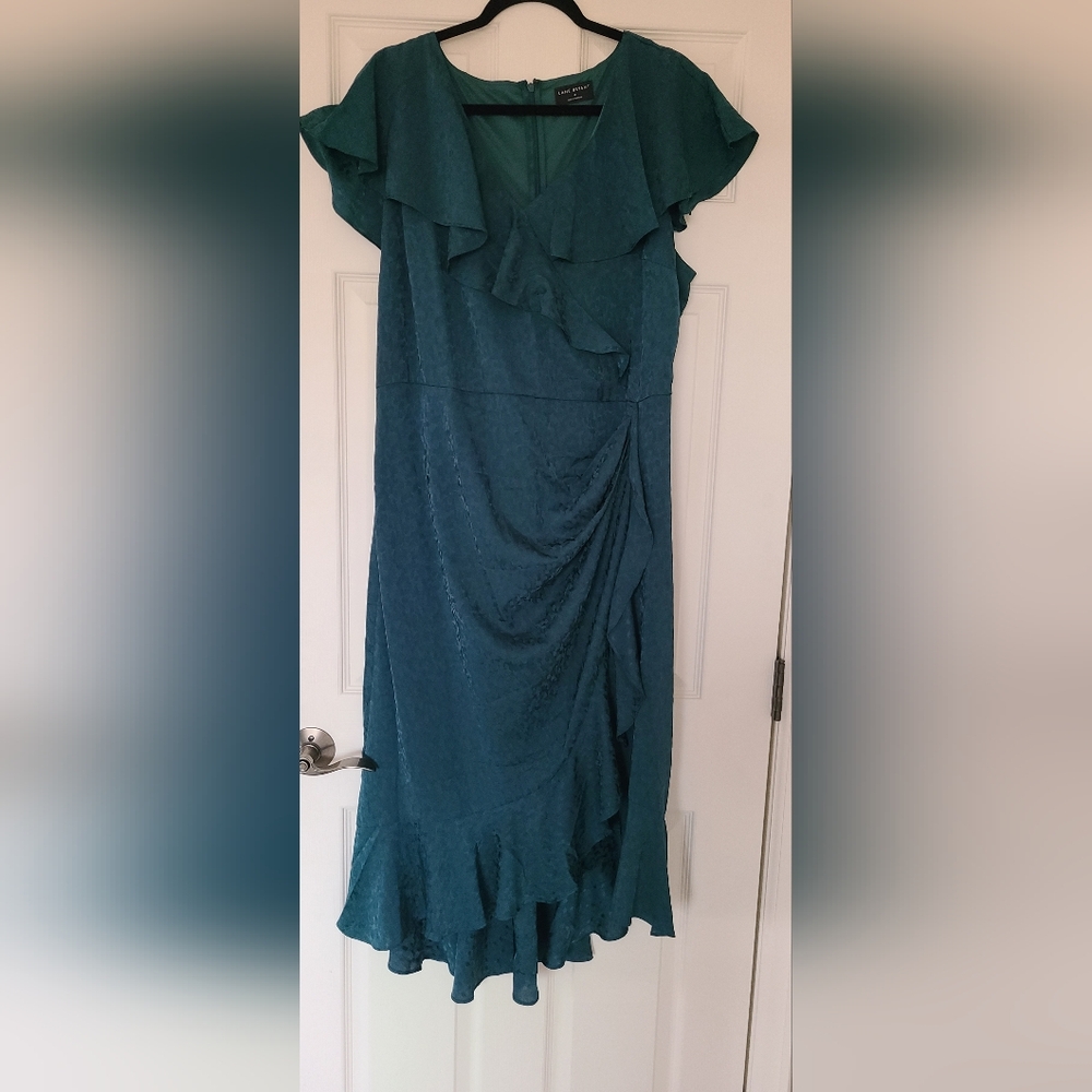 Lane Bryant size 18 emerald green dress